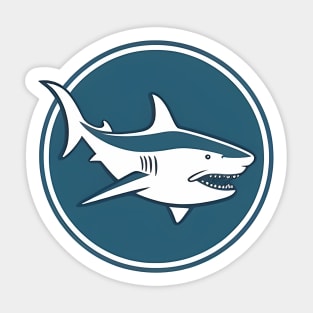 Minimal Shark, Love Sharks Sticker
